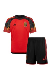 Fotbalové Dres Belgie Dětské Domácí Oblečení MS 2022 Krátký Rukáv (+ trenýrky)